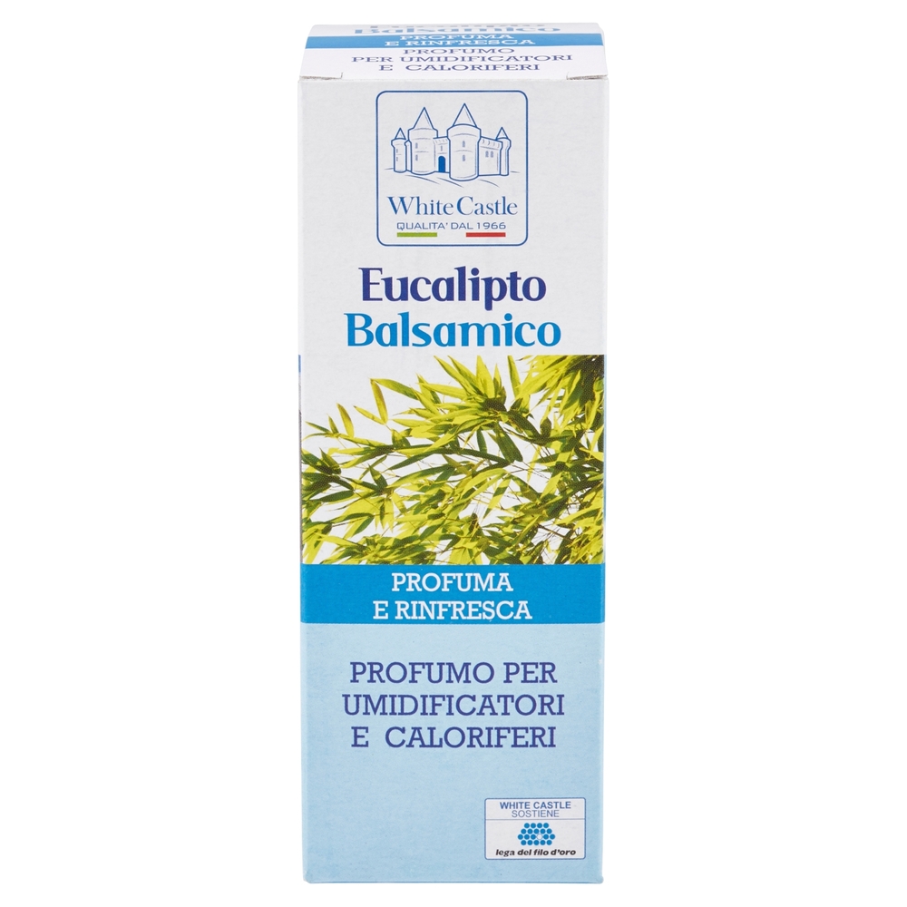 White Castle Profumo per Umidificatori e Caloriferi Eucalipto Balsamico 100 ml